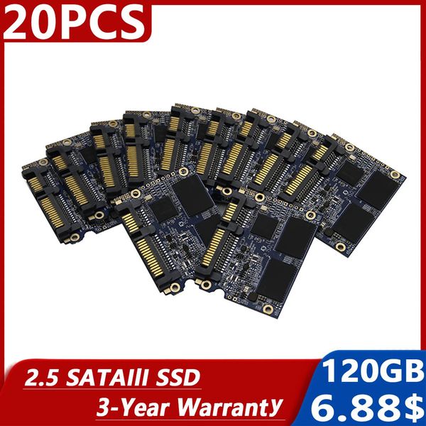 SSD-Festplattenchip-Großhandel Sata 2,5/20 Stück/120 GB 128 GB 240 GB 256 GB 480 GB 512 GB Solid-State-Laufwerk für Laptop-Desktop 231220