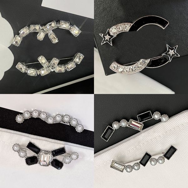 Pins Diamond Spilla Designer Lettera di marca Donne Voguisca Canta Canta Oro Pperta Silver Pin Pin per Perca Marrite Gioielli Accessori Accessori di alta qualità Regali