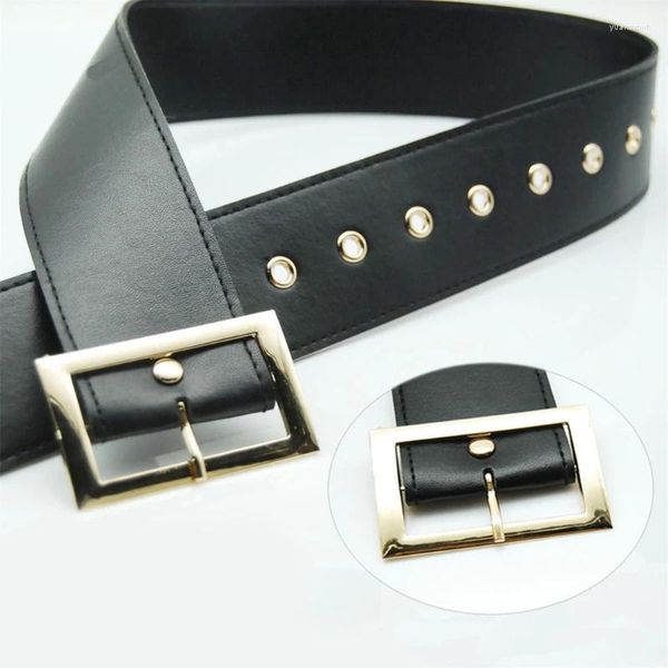 Cintos Santa Belt Preto com fivela ajustável para festa de cosplay de Natal Y1UA