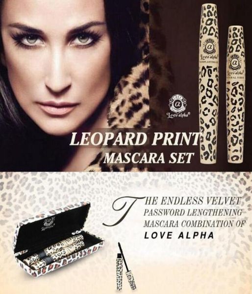 Love Alpha Wild Leopard Mascara Fibra 3D Fibre Lashes Love Like Alpha Waterproof Transplanting Gelnatural Make Up Cosmetics con Box4462369