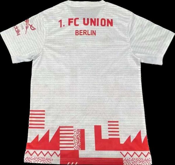 Os fãs estão no topo das tees 2023 2024 1. FC Union Berlin Soccer Jerseys Aaronson Kral Tousart Trimmel Becker Behrens Volland Kaufmann Bonucci 23 24 Camisa de futebol