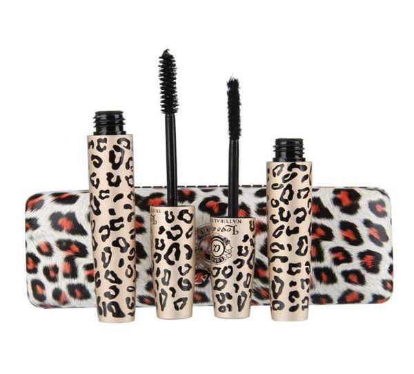 Love Alpha Double Leopard Mascara Set Fibra Ciglia Trucco per Ciglia Cosmetici Mascara 3D Impermeabile DHL 3497409