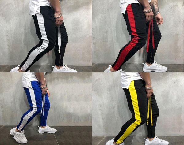 Calça calça calças masculinas calças casuais Sorto -calças de moletom de ginástica trepadeira de algodão do algodão Hip Hop