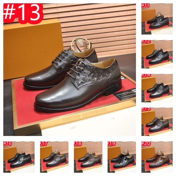 40Model Luxury Brand Designer Herren Dress Schuhe Klassische echte Lederschnalle Mönch Gurt Dunkelbraun schwarz Bürogeschäft formelle Schuhe Plus Size 38-45