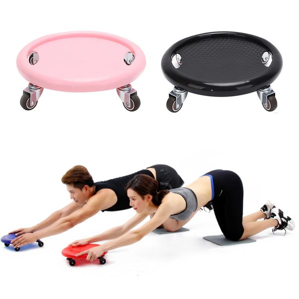 4 Ruote Ab Piastra Scorrevole Fitness Roller Disc Uomo Donna Esercitatore Muscolare Addominale Bodybuilding Esercizio a Casa Palestra Abs Trainer 231220