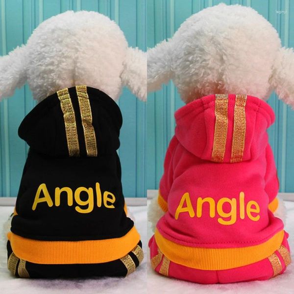 Cucciolo di abbigliamento per cani pet autunno e vestiti invernali angelo orsacchiotto pomeraniano per piccoli cani medium camicia costume a quattro zampe