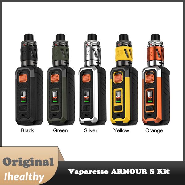 Vaporesso ARMOR S Kit 100 W Box MOD mit 5 ml iTANK 2 Fit GTi Mesh Coil elektronische Zigarette 18650/21700 Verdampfer