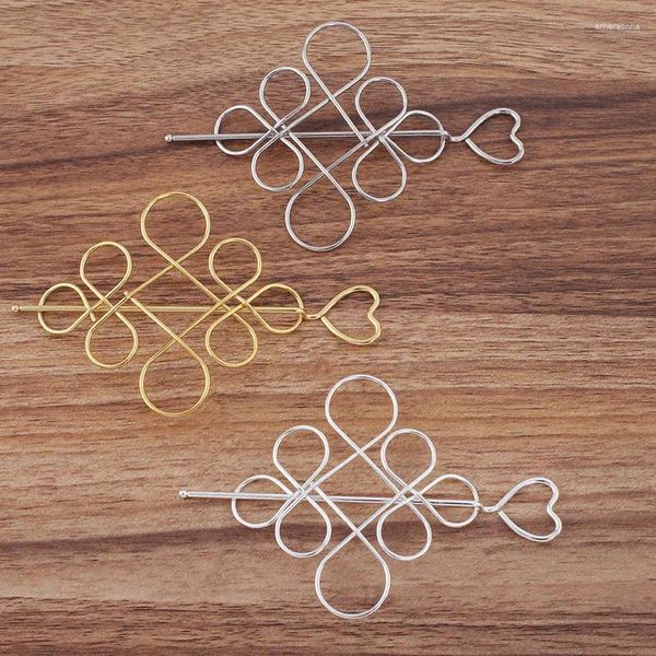 Haarspangen, 5 Sets, Länge 123 mm, Vintage-Haarnadel, Metalllegierung, chinesischer Knoten, Stäbchen für Frauen, Mädchen, Geschenk, DIY-Schmuck, Ornamente