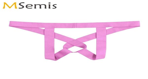 Herren männliche Dessous Höschen Low Taille Thongs Slips Jockstraps Penislöcher Sissy Hohlaus offener buexotischer Unterwäsche Unterhose Wome9504969