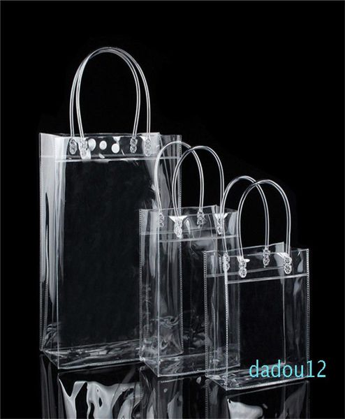 Transparente Plastikhandtaschen Strand Umhängetasche Frauen Trend Tote Gelee Fashion PVC Clear Bag Einkaufstaschen für Lebensmittel TOTE7520560