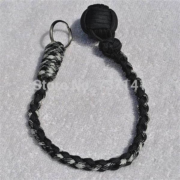 Paracord Monkey Fist Keychain 1 Stahlkugel Selbstverteidigung ist in China handgefertigt260g handgefertigt