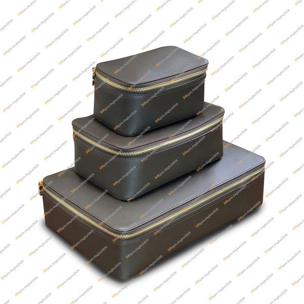 UNISSEX MATHE CASual Designer Packing Cube Bolsa de armazenamento de bolsas de armazenamento de moedas de alta qualidade 5A Top M43690 M43688 M43689 Bolsa 248G