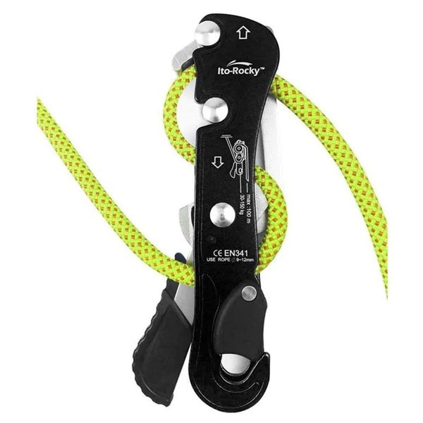 Professionelle Kletterklettern 150 kg Selbstbremsstopp Seilklemme Grabing Carabiner Accessoires 231221