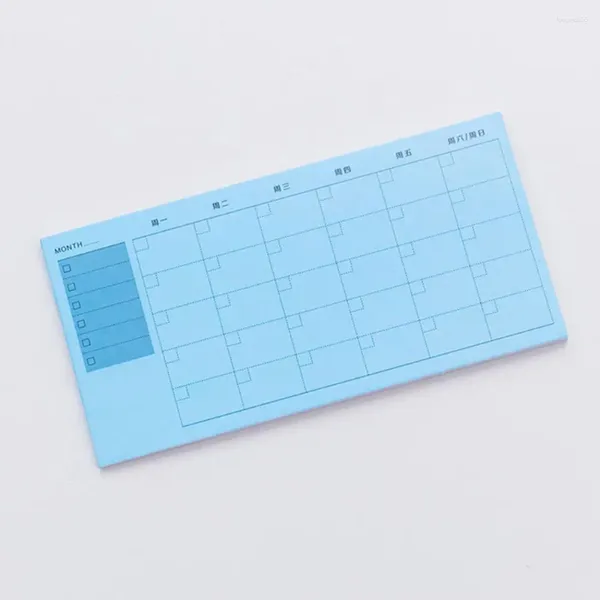 Quaderno colorato semplice agenda settimanale per studenti, cancelleria per ufficio, lista delle cose da fare, note adesive, promemoria