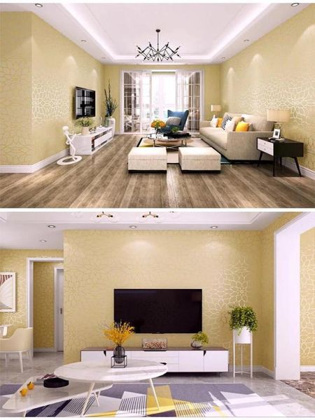 3D-Säulenmetall geprägte TV-Hintergrundwand moderne Tapete für Wohnzimmer5131492