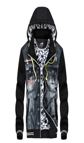 Men039s Jackets Designer de jaqueta jeans Fashion Cowboy Stitching Capuz Casaco de lã para homens casacos plus size Outwear BF89038972241