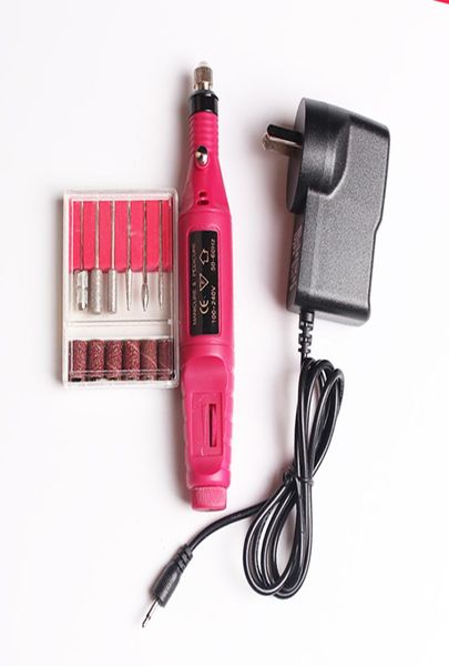 1 Set Power Electric Manicure Machine Nail Drill Kit per unghie Suggerimenti Art Pen Pedicure Bit File Polish Shape Tool Piedi Cura Prodotto8215816