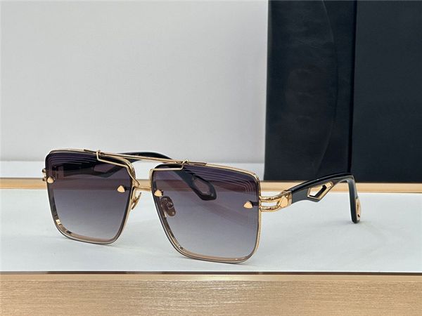 Мужские модные дизайнерские солнцезащитные очки THE KING II квадратной формы K в золотой оправе, высококачественные стильные уличные очки с защитой UV400