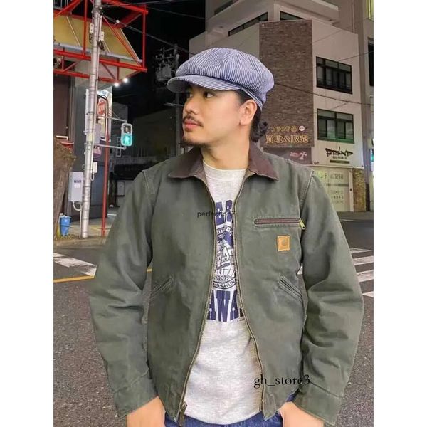 Carharttlys Jacket New Style Designer Men's Carhart Jackets Detroit J97 Vintage American Fashion Kahart Canvas Work Jacket 754