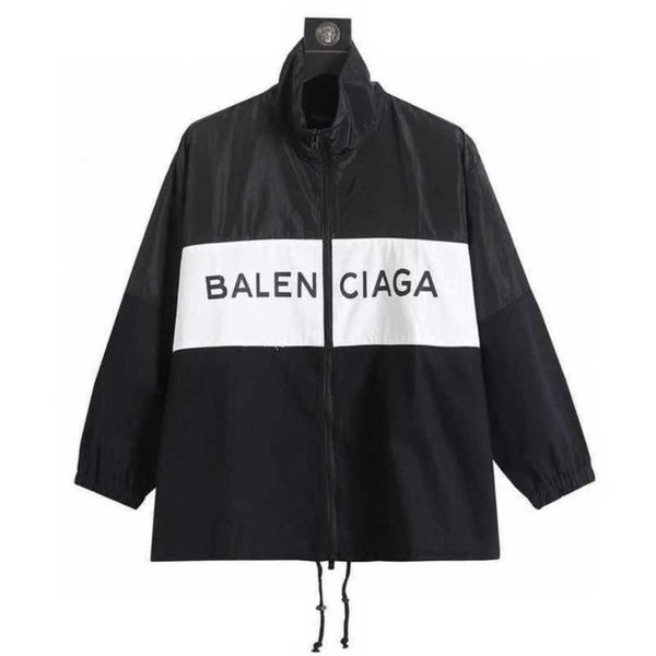 Mens jaqueta Balanciigss Coat 2024 Top Moda Marca Catwalk estilo online Oreo vermelho preto e branco Assault Casual feminino P9GV