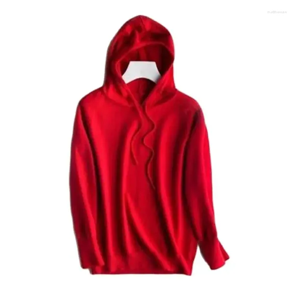 Maglioni femminile plolover con cappuccio da donna con cappuccio donna caduta maglione sciolta di copertura tricot tira manteau abrigo veste