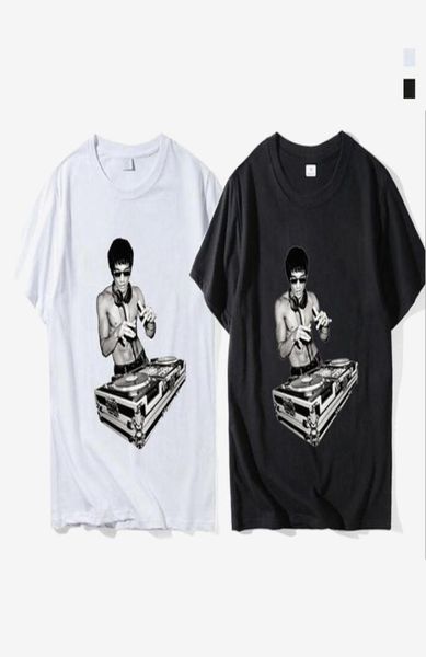 Bruce Lee DJ Unisex Tshirt 2019 Komik Tony Stark Film Hayranları Kung Fu Yaz Moda Mektubu Baskılı Pamuk T Shirt Özel Tees 954129812