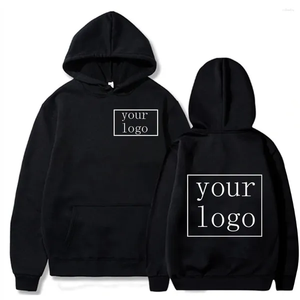 Herren Hoodies Benutzerdefinierte Muster Ihr Logo Print Hoodie Sweatshirt Harajuku Lustige Graffiti Männer Frauen Großhandel Kleidung