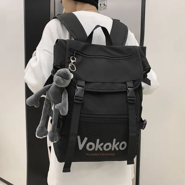 Backpack Cool Men Women School Ladies Student Bag Travel Girl Boy Book Female Male Trendy Harajuku Large Capacity Bags