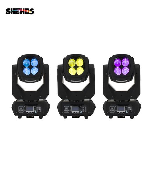 SHEHDS LED 4x25W Super Beam Moving Head LED Beam Light 1416CH Для DJ Disco Home Party Stage Party Decorations Moving Head Ligh3597311