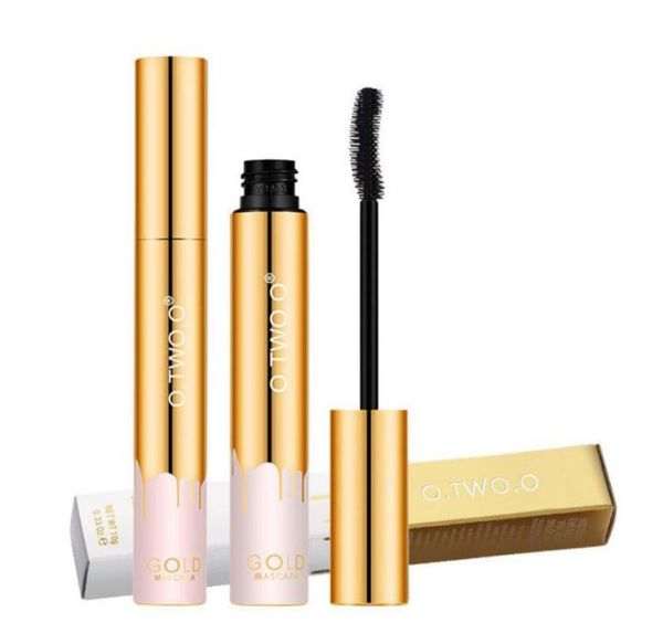 OTWOO Mascara 3D Allungamento Ciglia Nere Estensione Ciglia Pennello Ciglia Trucco di Bellezza Mascara Color Oro a lunga tenuta9700454