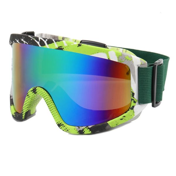 Kayak Goggles Erkek Kadın Snowboard Gözlük Kış Açık Spor Kar Güneş Gözlüğü UV400 Çift Katmanlar Lens Anti Sis Kayak 9 231221