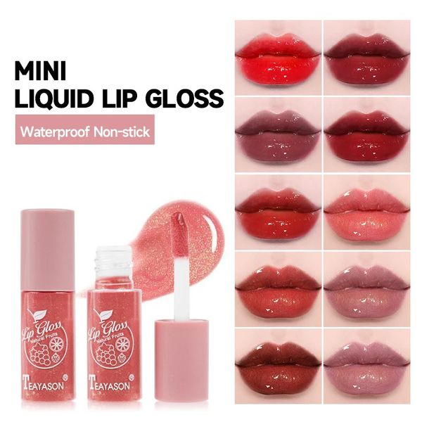 Lip Gloss Longa Duração Bálsamo Líquido Batom Espelho Glitter À Prova D 'Água Cosméticos Maquiagem Lipgloss Para Mulheres 231220