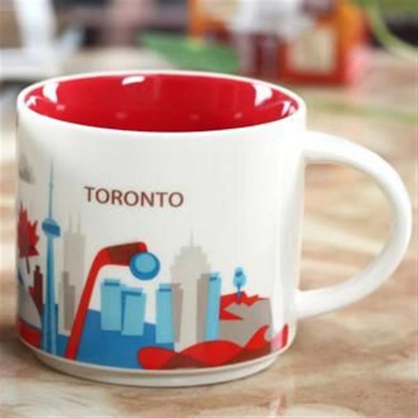 14 once in ceramica Toronto City Starbucks City Mug American Cities Coffee Mug2987