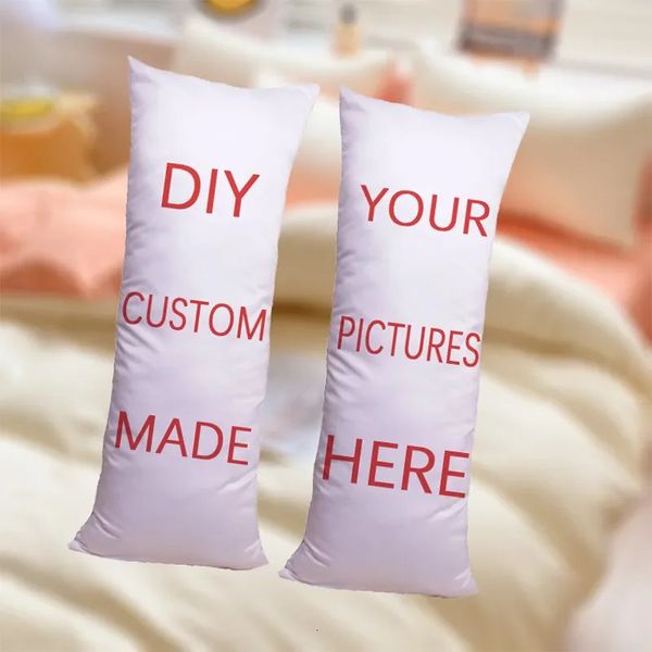 Custine di cuscini da cuscini lunghi fatti personalizzati fai -da -te Droppiccase cuscine