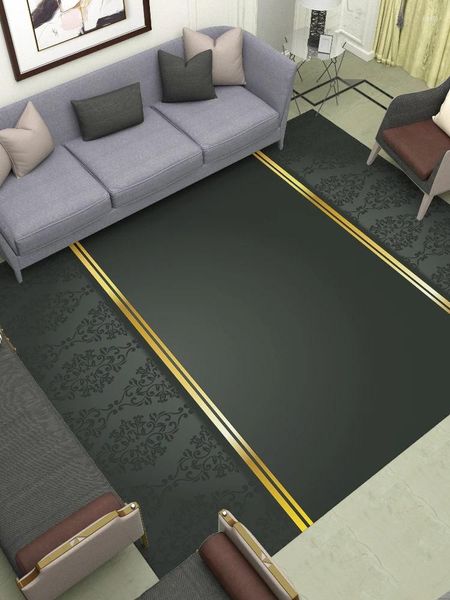 Tapetes tapete de mesa de mesa de tabela de tampe de carpete lavagem de veludo de cristal sênior