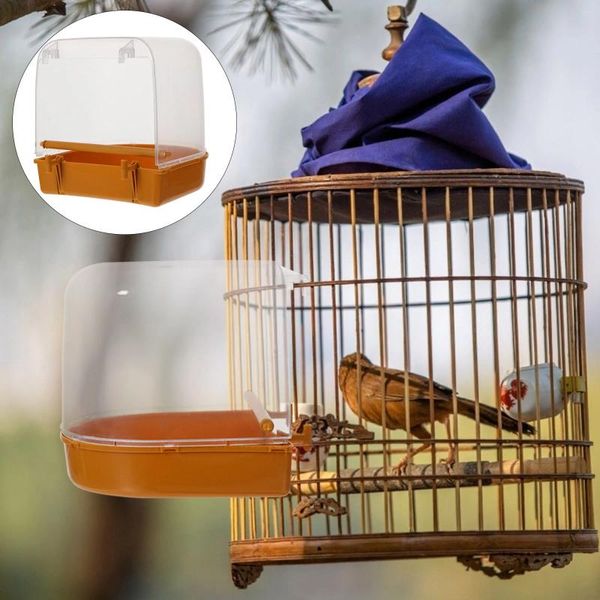 Andere Vogelversorgungen Papageienbad Badewanne Accessoires Käfige für Sittiche PVC -Material