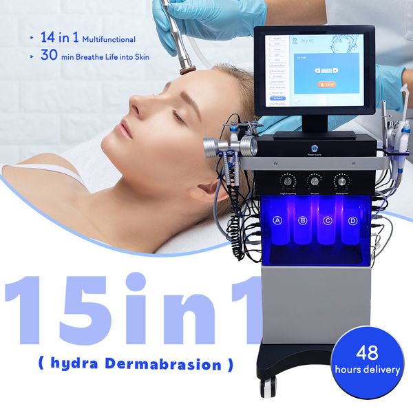 2024 H2O2 Hydro -Mikrodermabrasionsmaschine Hautverjüngung Sauerstoff -Gesichtstherapie Ausrüstung Hautpeeling Ultraschallgerät CE FDA
