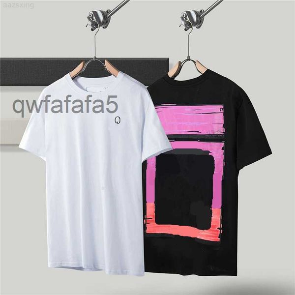 Camisetas masculinas W Summer Womens Sleeve Designers de manga curta Moda masculina camiseta Tops Roupas de camiseta branca Crew preto algodão SXL 0SGC Hve5