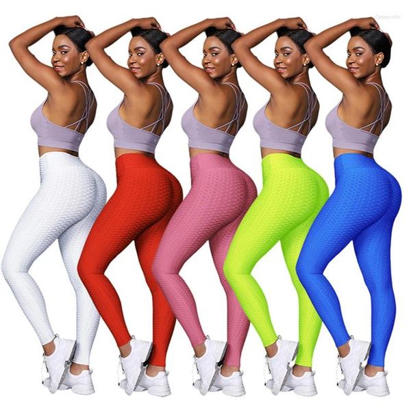 Pantaloni da donna Donne Donne ad alta vita yoga senza soluzione di soundpants a maglia e traslochi abiti da fitness per le donne jogger