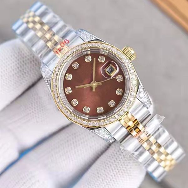 Relógios femininos de 31mm Designer Dimond Watches Bolted Buzel Assista Luxury Automatic Date Just Watches Mechanical Master Mens Watches Calendário Datejustity Clock RL10