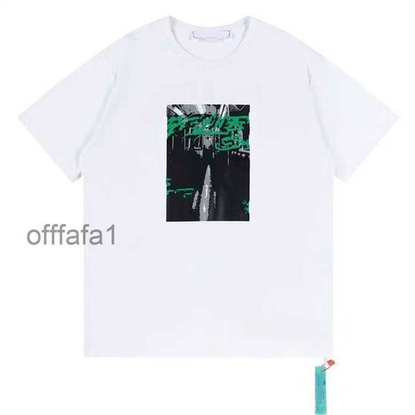 Männer Designer-Shirt Herren T weiße Hemden T-Shirts Kurzarm Buchstaben bedruckt Streetwear T-Shirts Weißer unregelmäßiger Pfeil losen Tees Tops Mann Freizeitmarke M uecb