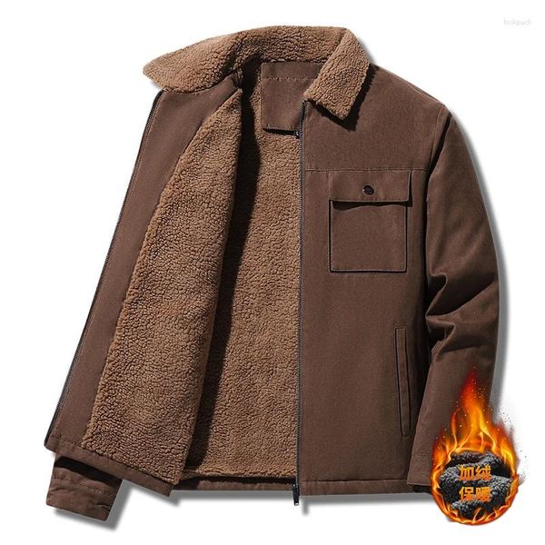 Jackets masculinos de inverno pêlo colla masculino casual parkas quente para chegadas na moda coreana masculino algodão sobretudo qualidade