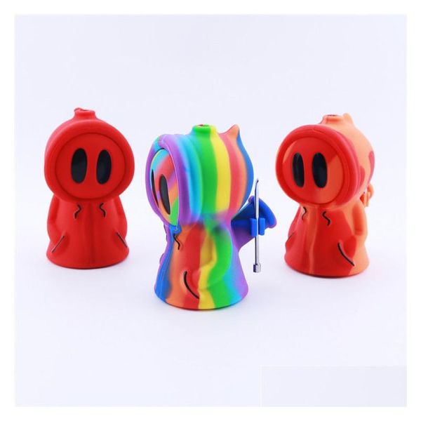 Accessori secchio da fumo tabacco Sile Water Sigarette Fumo Accessori Pot Ghost con cucchiaio Bong Drop Delivery Home Garden Hou Dhzt7