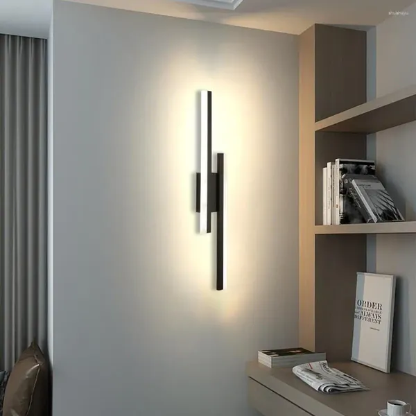 Wandlampe LED LEDSIDE Langes Lichtdekor für heimliche Schlafzimmer Wohnzimmer Oberfläche montiertes Sofa Hintergrund Leuchtenbeleuchtung