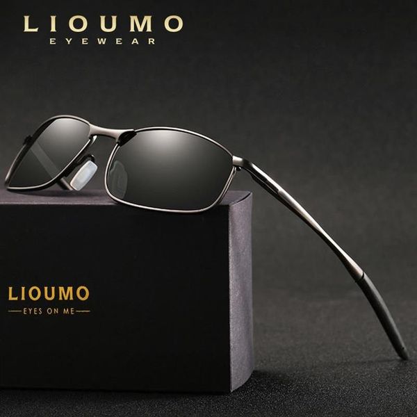 Design del marchio Lioouma Nuovi occhiali da sole maschili aviazione polarizzati uomini uomini vetri da sole hd occhiali da specchio da spins286x286x