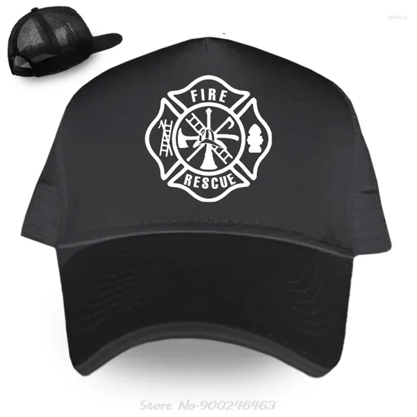 Ballkappen Feuerwehrfeuerwehrmann Männer Feuerwehrmann Baseball Baumwolle Outdoor einfache Visor -Freizeitkappe