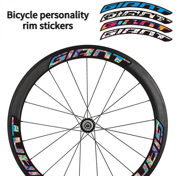 Adesivi per cerchioni MTB Larghezza da 20 mm Bike Ruota Set Decal Cycling Protective Film 26 27.5 29 700c Accessori per biciclette generici decorativi 231221