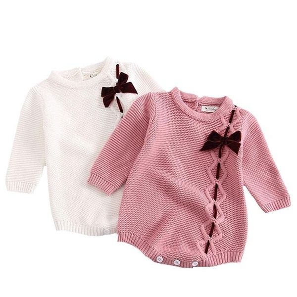 Set di abbigliamento 0-3 anni a maglia marmellata autunnale nata a maniche lunghe per bambini salti per bambini abiti da bambina 210417 consegna a goccia per bambini mater dhbvy