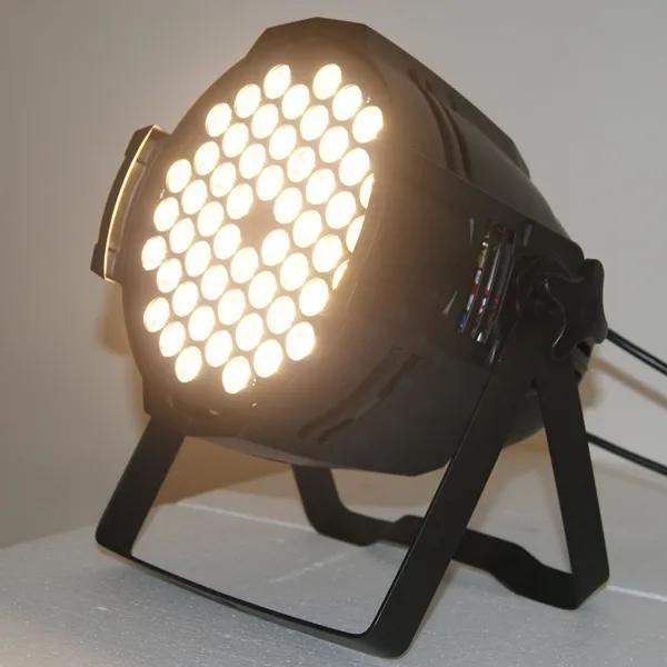 Hafif yüksek kaliteli 54x3w sessiz sıcak beyaz LED par kutu ww sahne aydınlatma