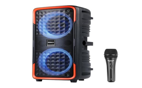 Alto -falantes portáteis Shinco Dual 65 polegadas sem fio alto -falantes portáteis com alto -força de alta potência de alto -poder